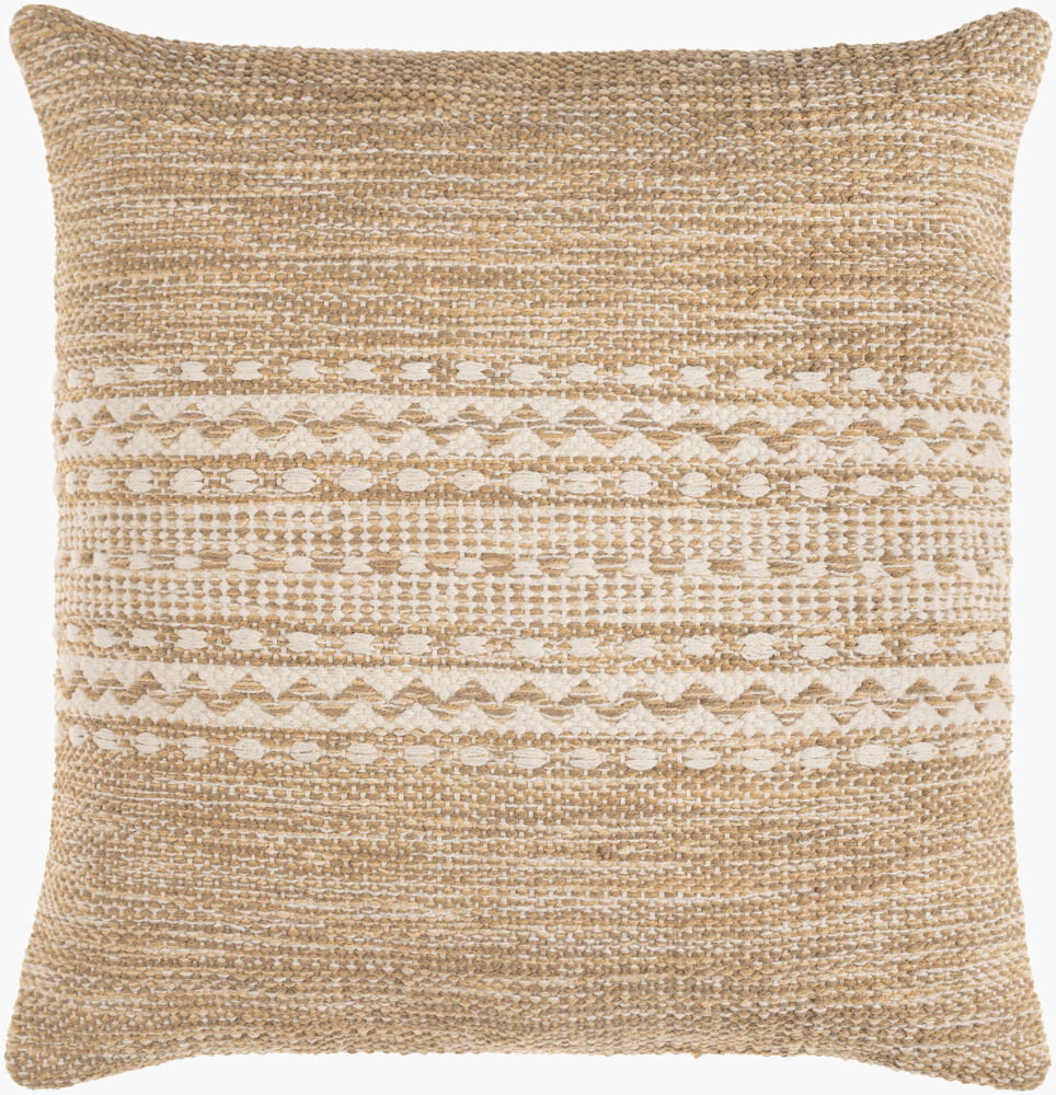 Ethan Accent Pillow Down, Decorative Pillow by Surya, 18" length x 18" width