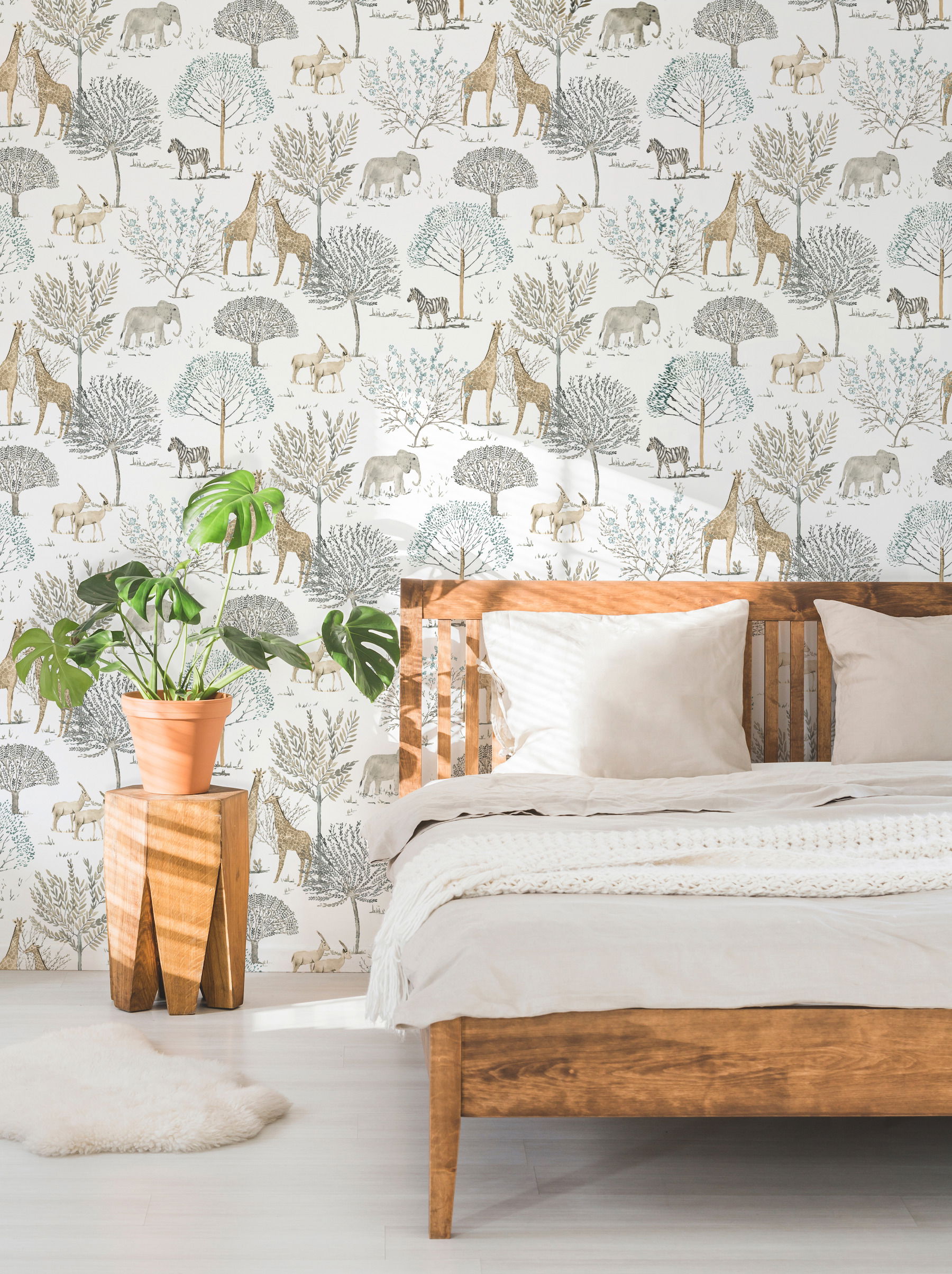 On the Savanna Neutral Wallpaper, by York Wall, 33' length x 1'8.5" width x 0.02" depth View 3