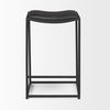 Taniel Black Leather with Black Metal Counter Stool thumbnail 1