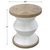 Spool Geometric Side Table, Furniture by Uttermost, 20" width x 23" height x 20" depth thumbnail 3