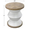 Spool Geometric Side Table, Side & End Table by Uttermost, 20" width x 23" height x 20" depth thumbnail 3