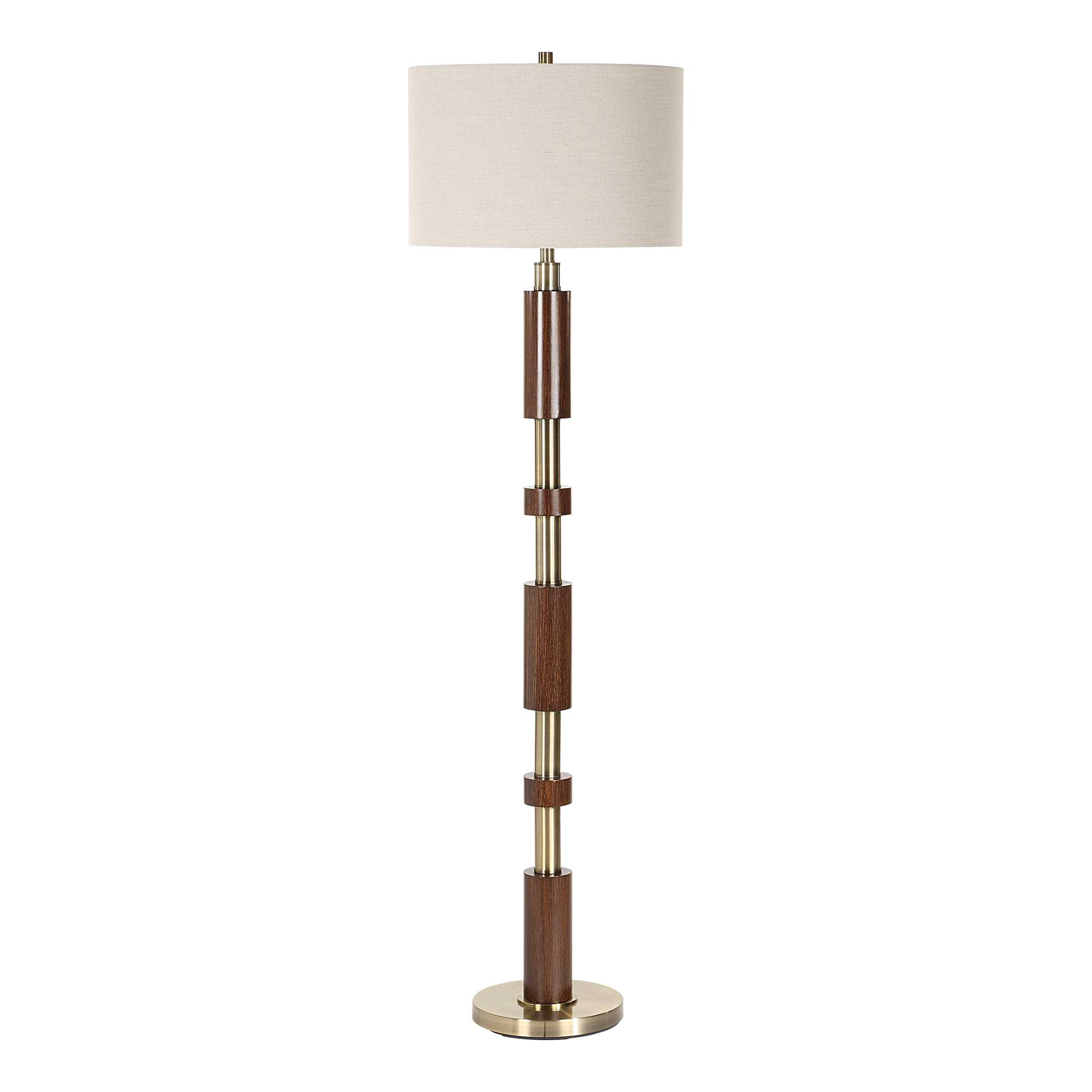 Stacked Wooden Floor Lamp, by Uttermost, 18" width x 62.5" height x 18" depth View 5