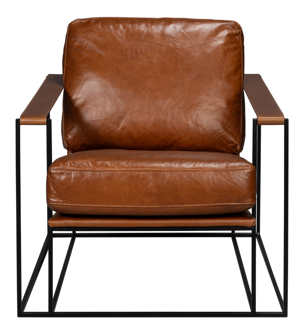 Oryan Chair  Havana Brown, by Sarreid, 2'8" length x 2'6" width x 2'6" height View 2