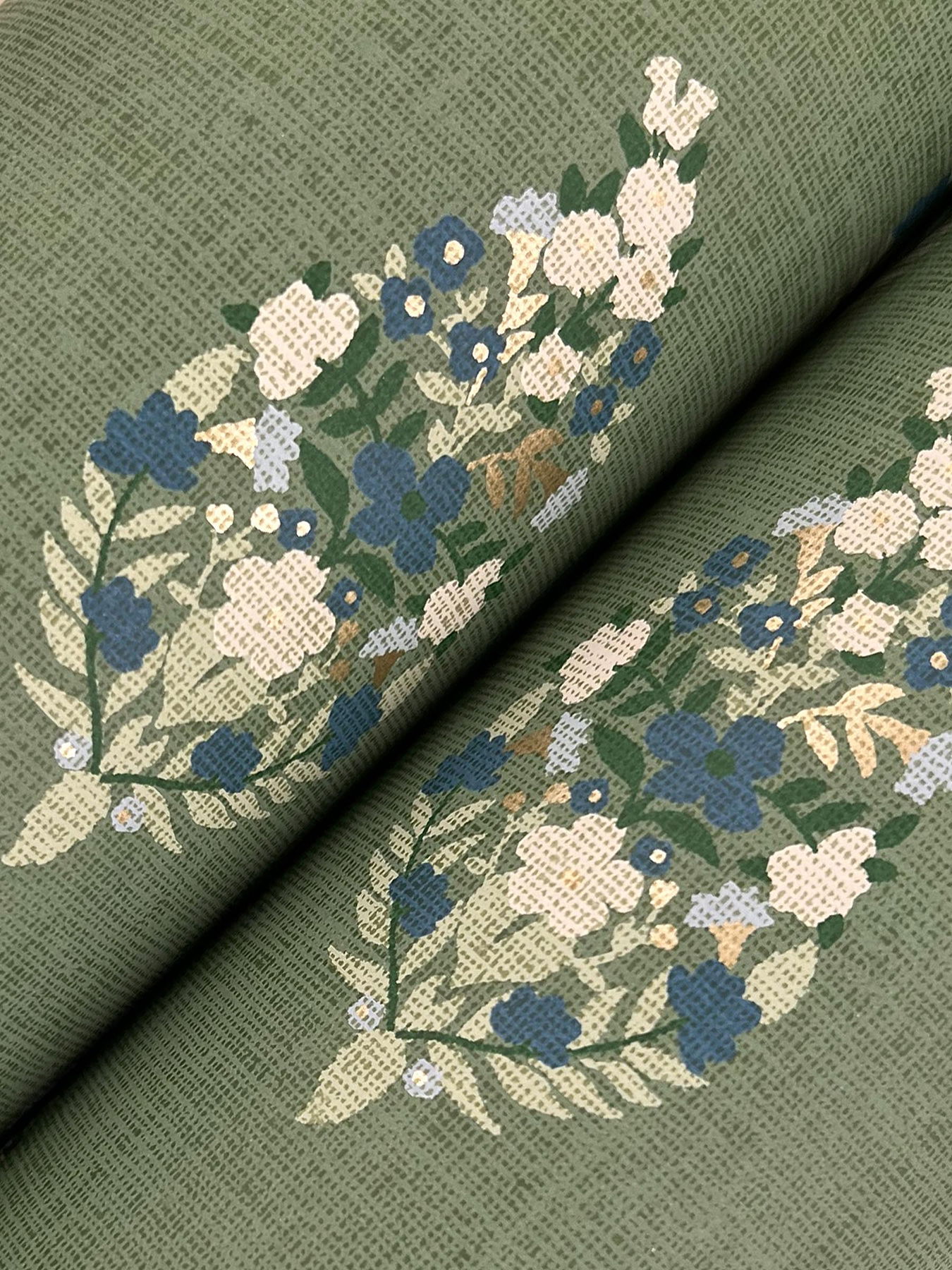 Paisley Green Wallpaper large image 