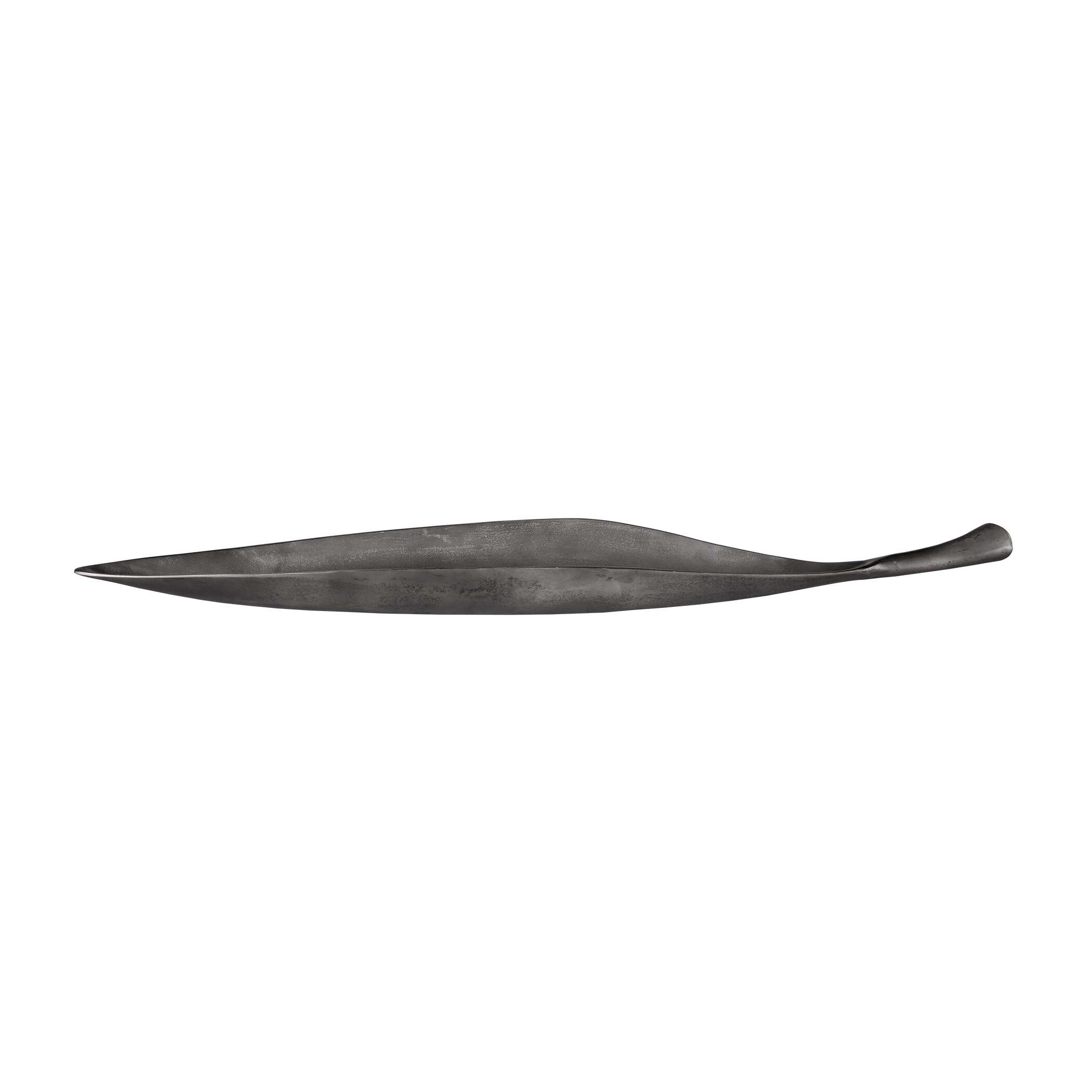 Leaflet Dark Nickel Outdoor Bowl large image 