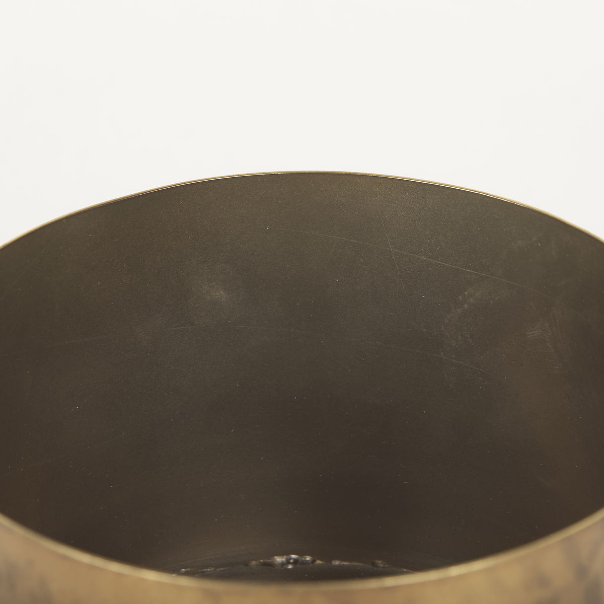 Juno 6.5H Medium Gold Iron Medium Vase, by Mercana, 8.5" length x 6" width x 6.5" height View 7