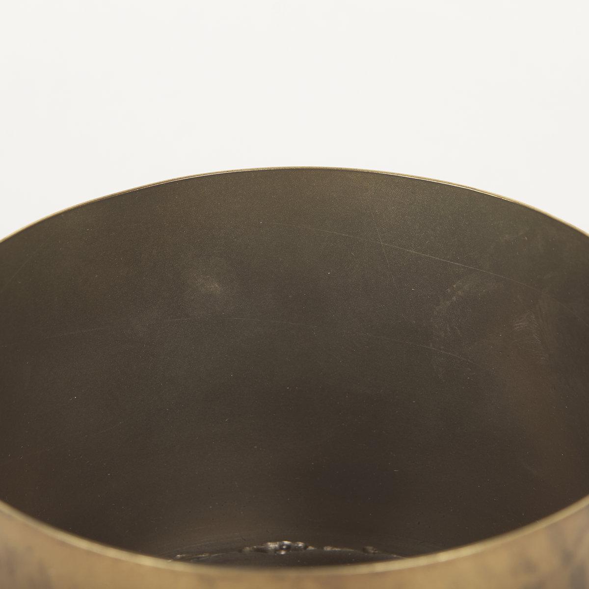 Juno 6.5H Medium Gold Iron Medium Vase, by Mercana, 8.5" length x 6" width x 6.5" height View 7
