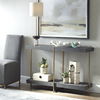 Taja Modern Brass / Wood Console Table thumbnail 3