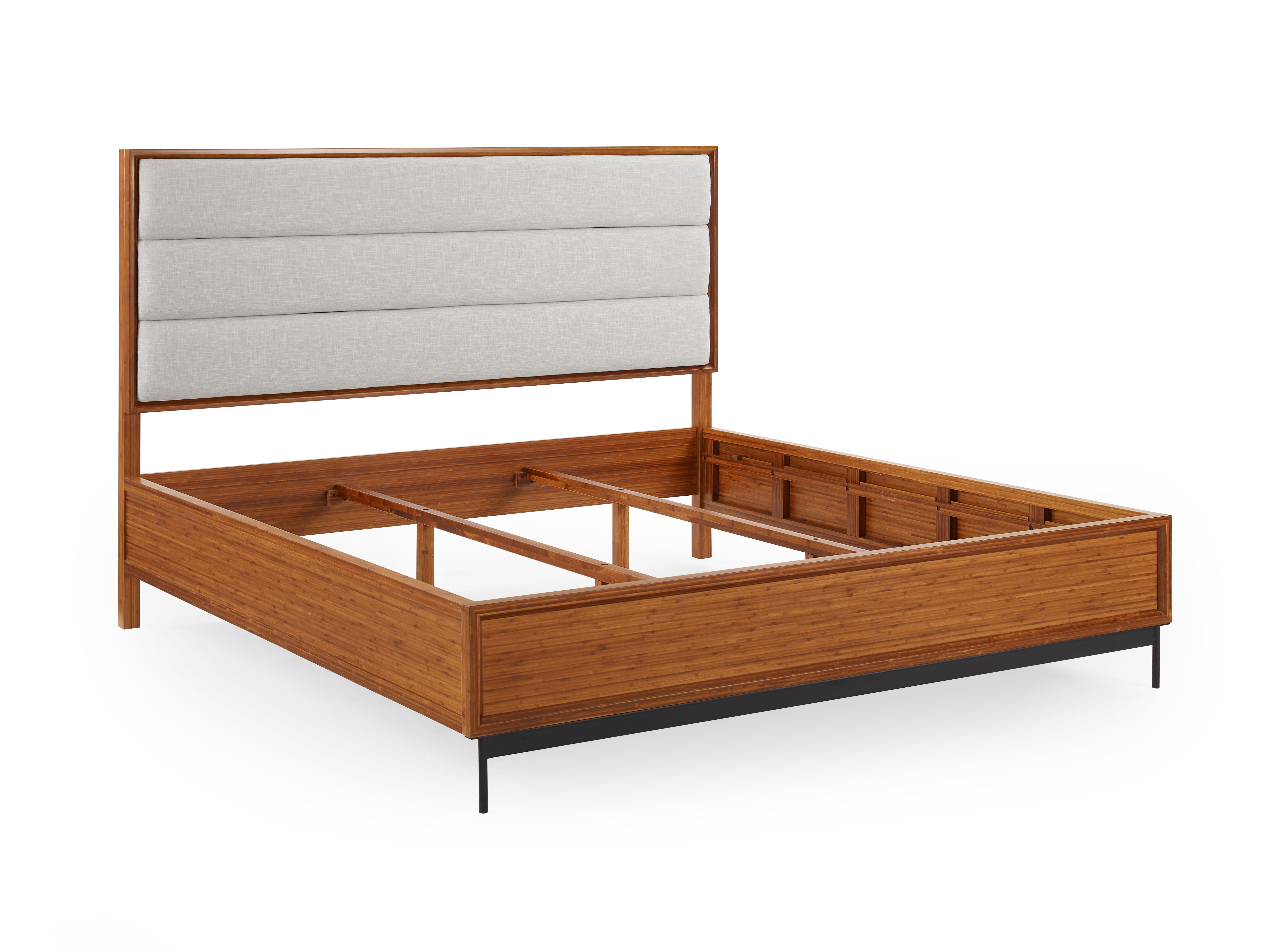 Taylor Queen Bed, Amber, by Greenington, 84" length x 63" width x 17.5" height View 4