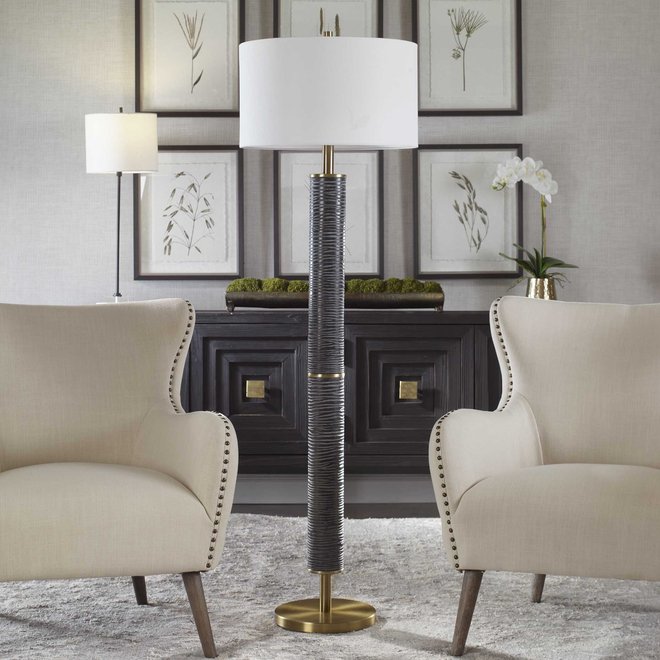 Summit Rustic Floor Lamp, by Uttermost, 19" width x 62.75" height x 19" depth View 4