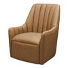 Bowie Swivel Chair Tan Leather thumbnail 2