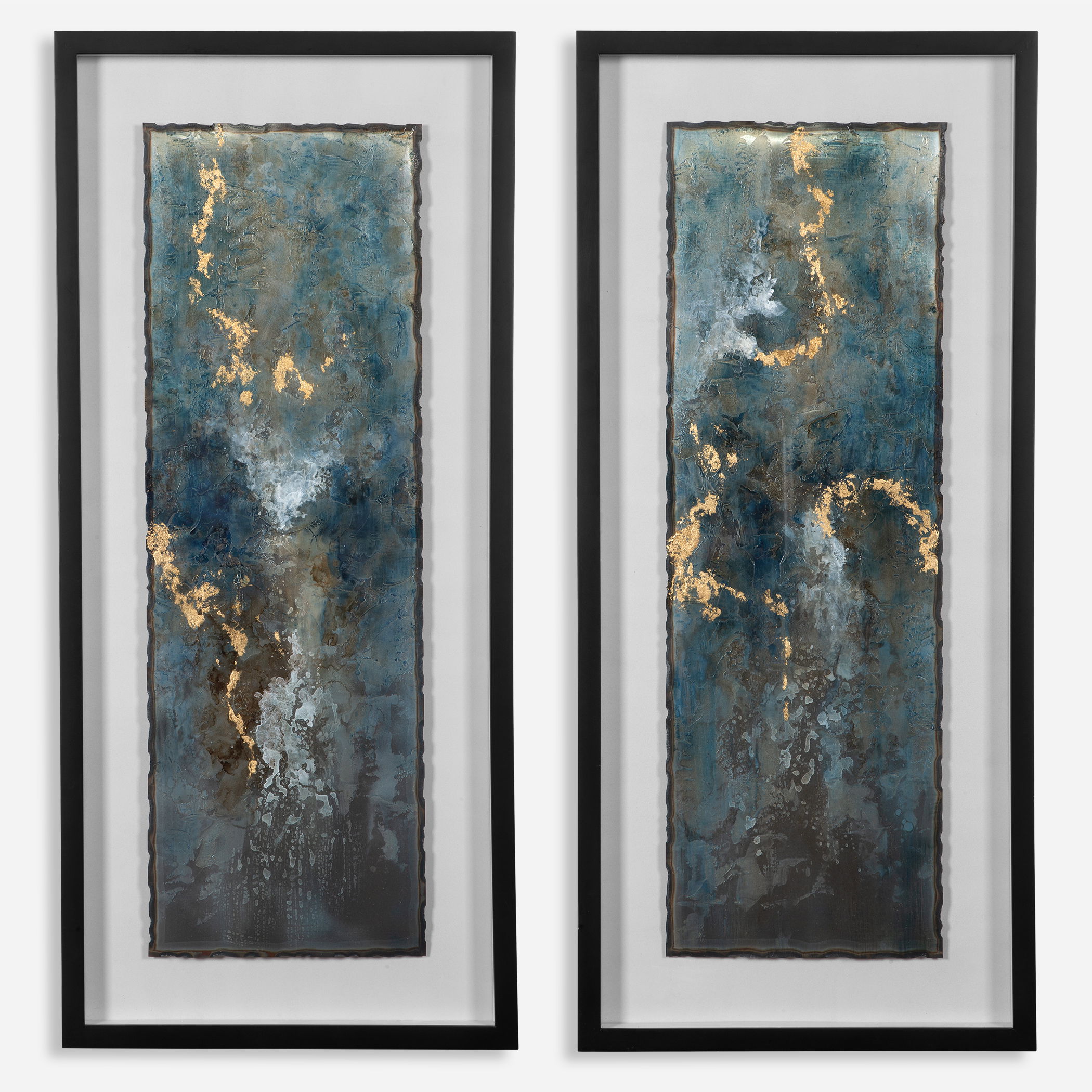 Glimmering Agate Abstract Prints, S/2 large image 