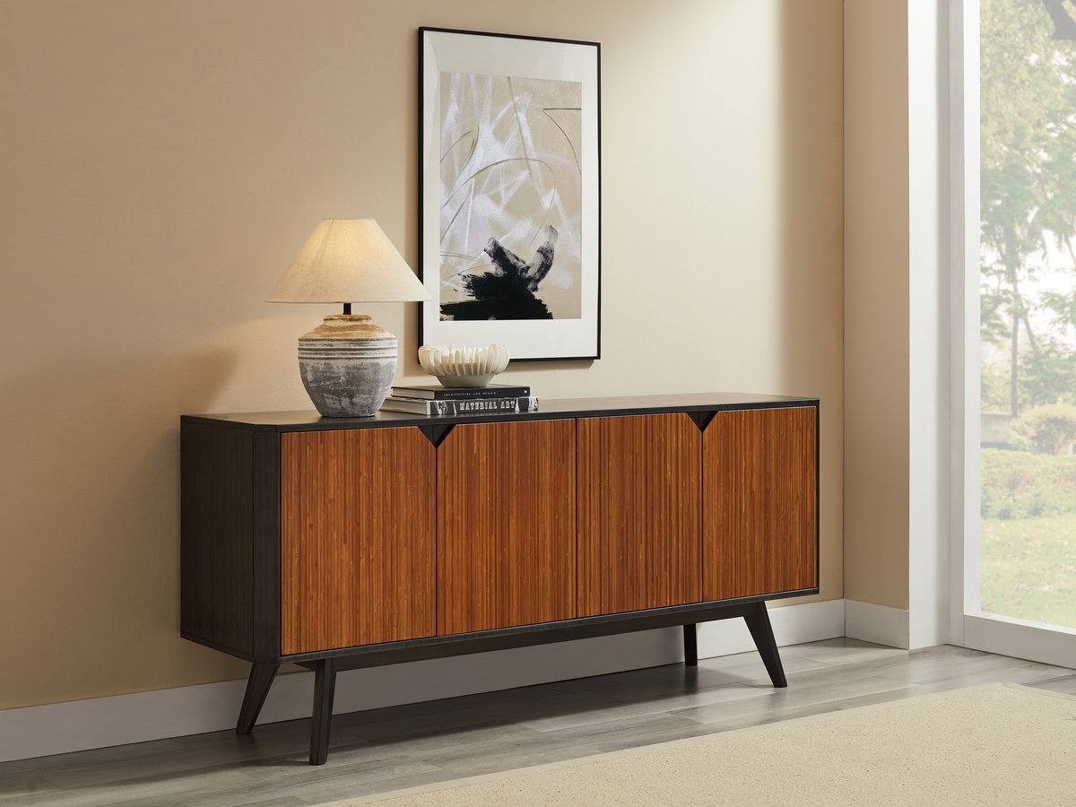 Sonoma Sideboard, Amber, File Storage by Greenington, 72" length x 18" width x 32" height View 2
