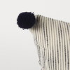 Krystal 18 x 18 Cream/Black Pom Pom Pillow Cover, Decorative Pillow by Mercana, 18" length x 18" width x 0.2" height thumbnail 6