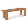 Marina Outdoor Dining Bench Natural, Benche by Moe's Home, 57.99" width x 17.99" height x 16.02" depth thumbnail 5