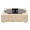 Natural Luxe Travertine Box, Boxe by Uttermost, 10" width x 4.5" height x 10" depth thumbnail 4