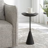 Midnight Accent Table, Side & End Table by Uttermost, 12.5" width x 22.5" height x 12.5" depth thumbnail 2