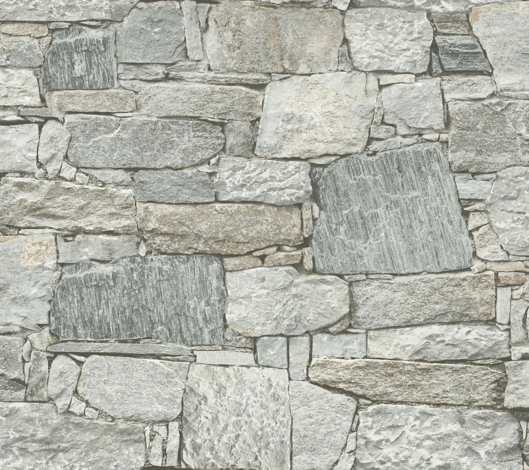 Chateau Stone Grey & Beige Peel & Stick Wallpaper large image 