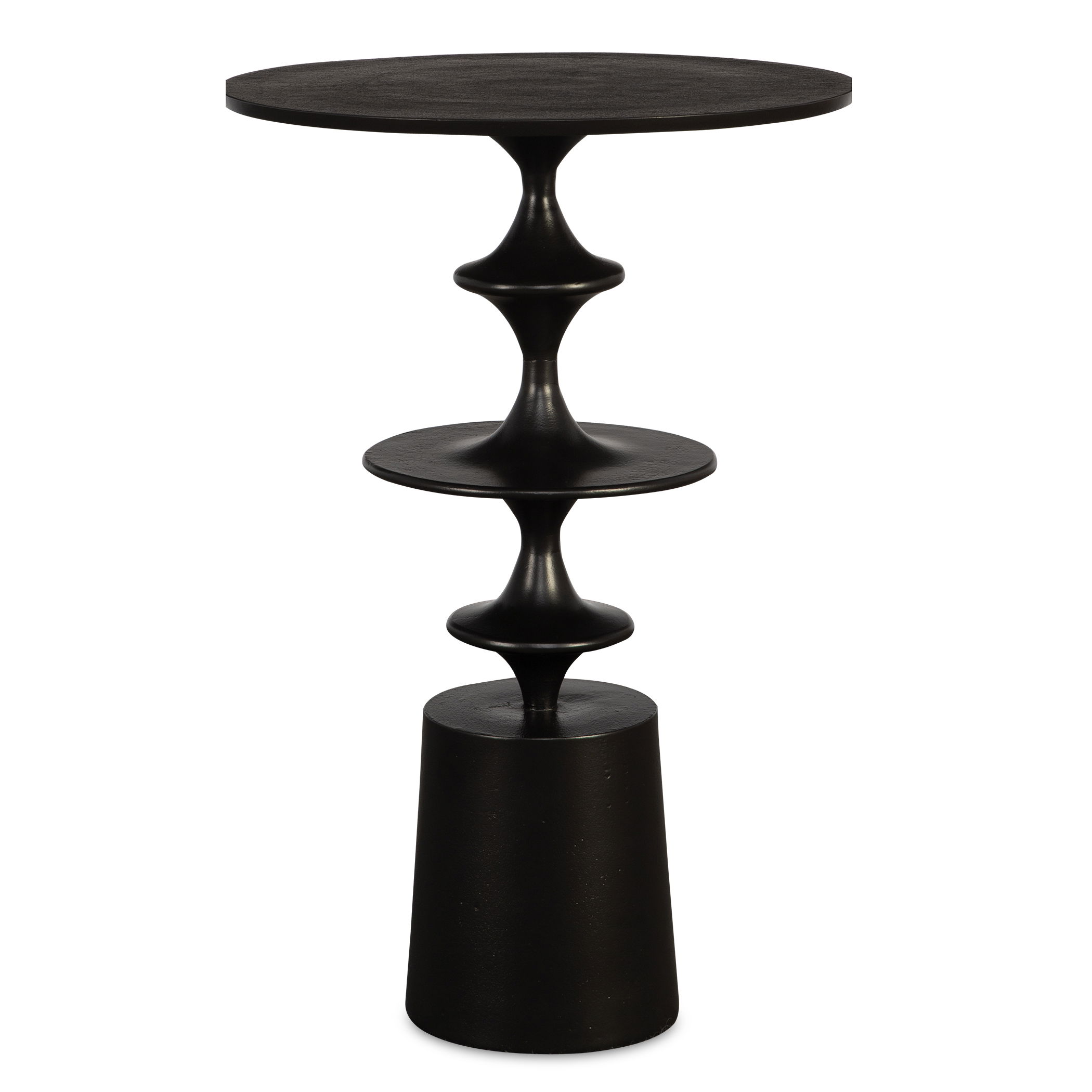 Flight Textured Black Accent Table large image 