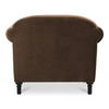 Harmony Accent Chair Dark Brown Faux Mohair thumbnail 4