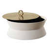 Luxe White Shagreen Round Box thumbnail 3