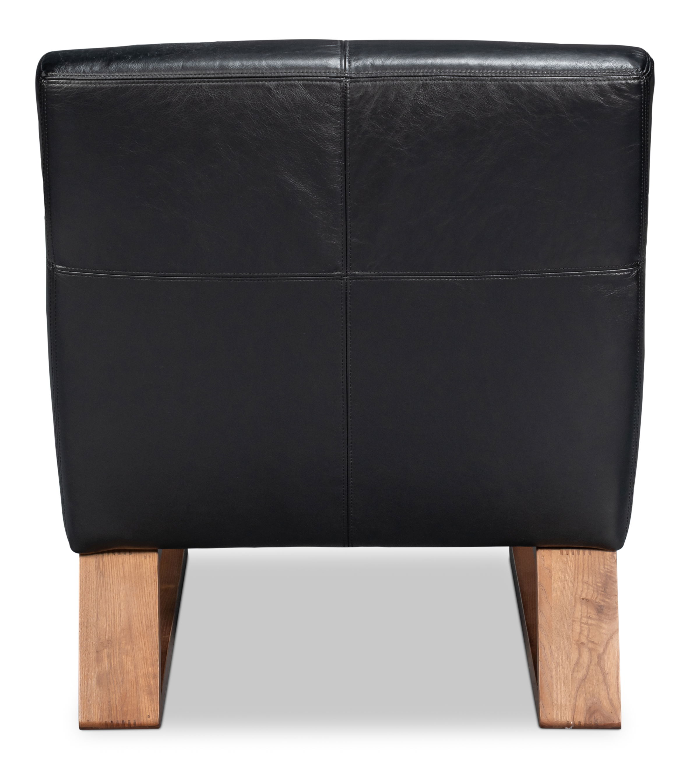 Wylam Leather Chair Onyx Black large image 