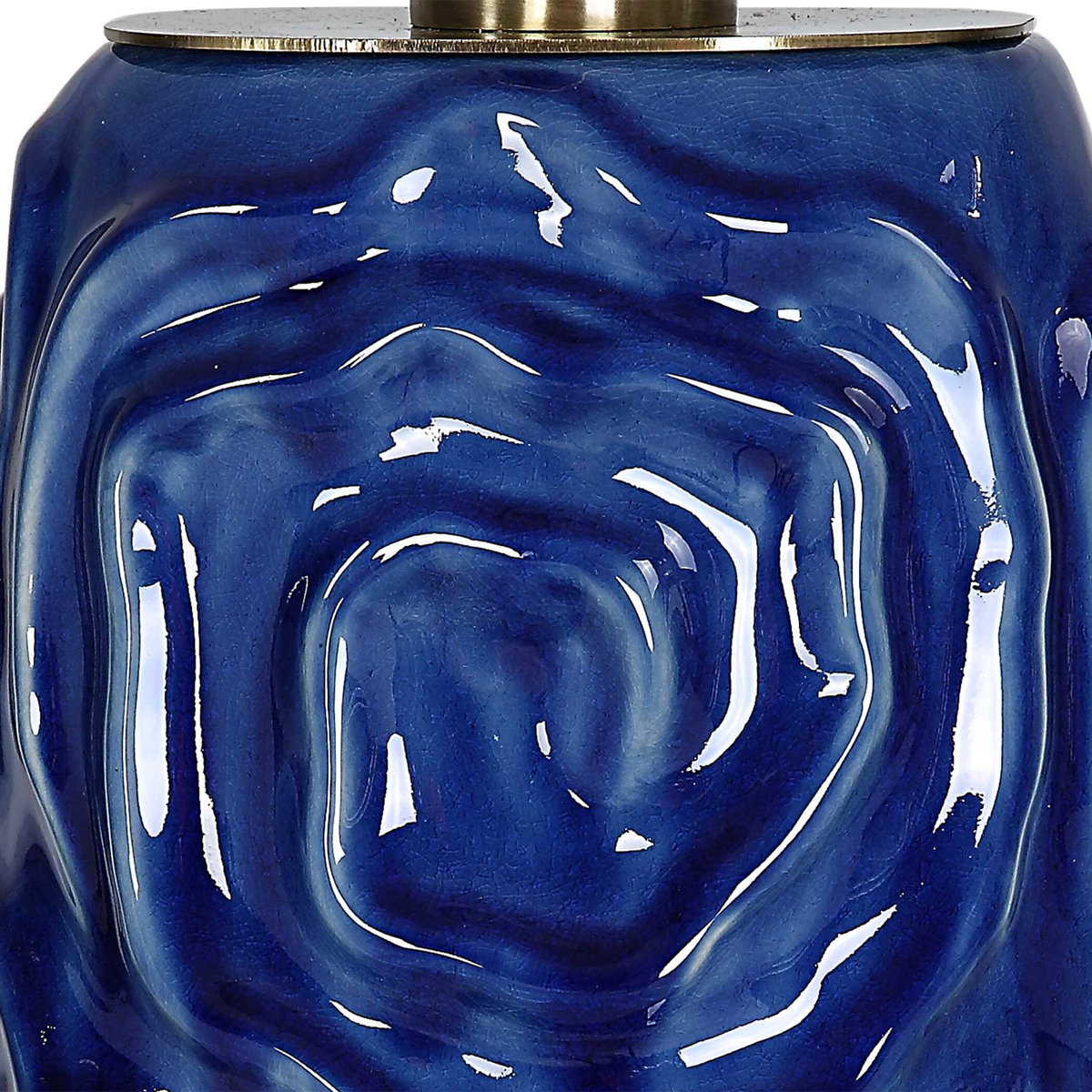 Zade Blue Table Lamp, by Uttermost, 1'6" width x 2'9" height x 1'6" depth View 8