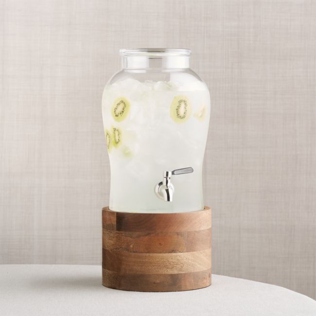 Online Designer Bathroom Beau Drink Dispenser with Brooks Wood Stand