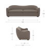 Bria Sofa Brown, Sofas & Sectional by Moe's Home, 89.8" width x 29.6" height x 34.7" depth thumbnail 9