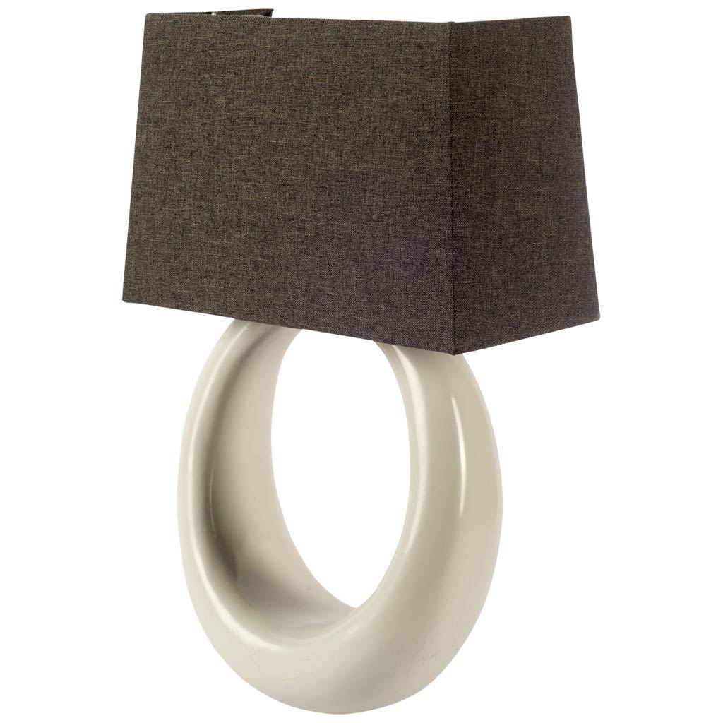 Scarlett II 6x19 Gray Base & Shade Wall Sconce, by Mercana, 6" length x 12" width x 19" height View 1