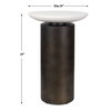Olso Bronze Outdoor Accent Table, Outdoor Table by Uttermost, 1'2" width x 1'9" height x 1'2" depth thumbnail 3