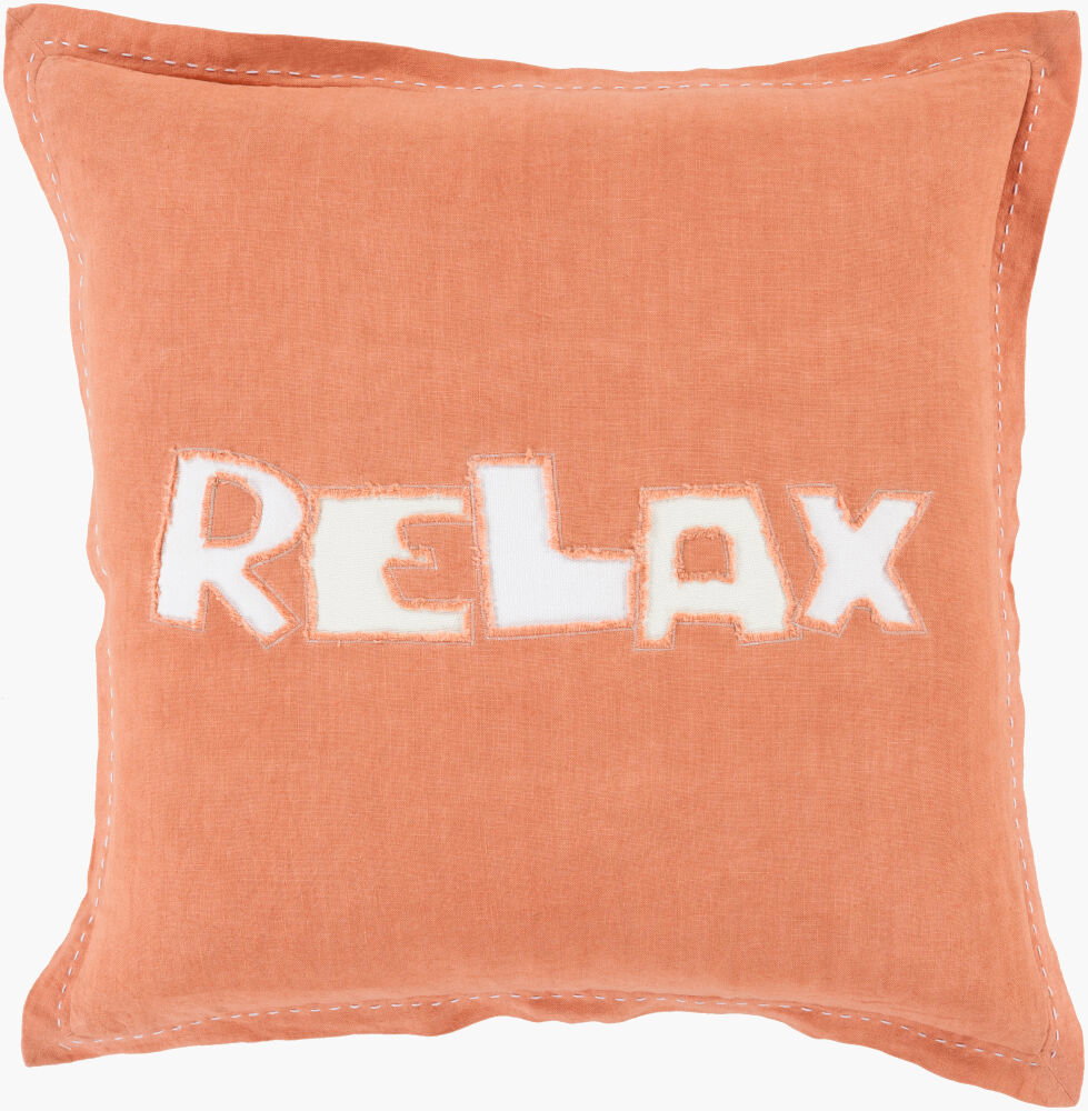 Relax Accent Pillow, Decorative Pillow by Surya, 18" length x 18" width
