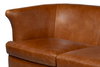 Mcmillan Distilled Leather Sofa, Sofas & Sectional by Sarreid, 90" length x 37" width x 32" height thumbnail 10