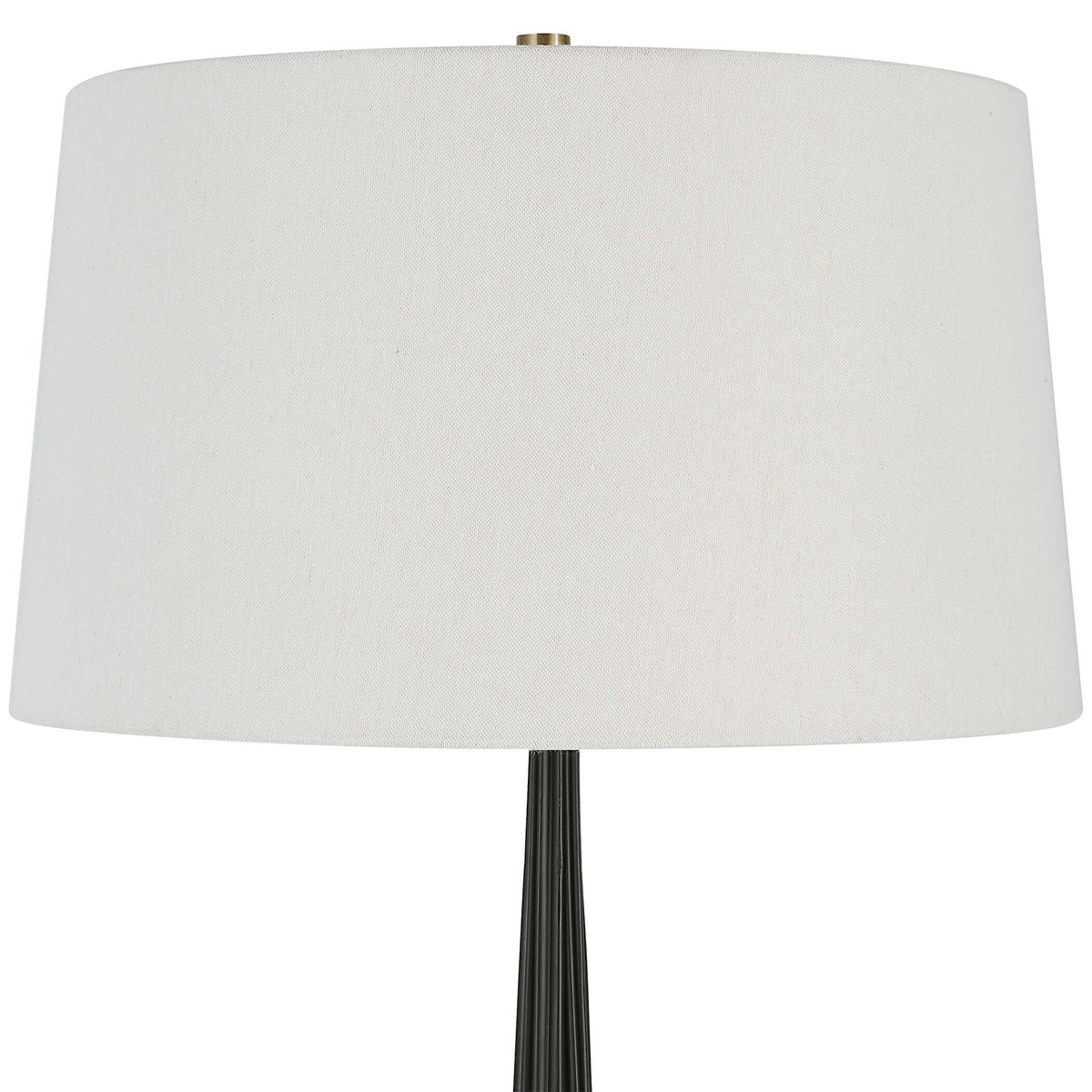 Miraz Iron Floor Lamp, by Uttermost, 19" width x 65.75" height x 19" depth View 6