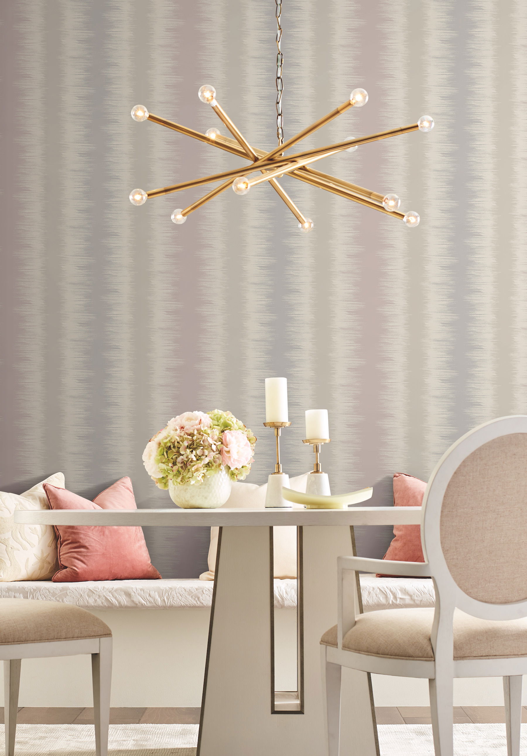 Quill Stripe Pink Wallpaper large image 