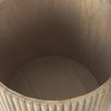 Terra 18L x 18W x 22H Light Brown Wood Fluted Round Side Table thumbnail 8