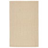 Handmade Handwoven Beige Area Rug thumbnail 0