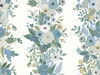 Garden Party Trellis White & Blue Wallpaper, by York Wall, 27' length x 2'3" width x 0.02" depth thumbnail 1