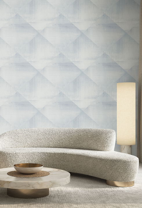 In Clay Blue Wallpaper