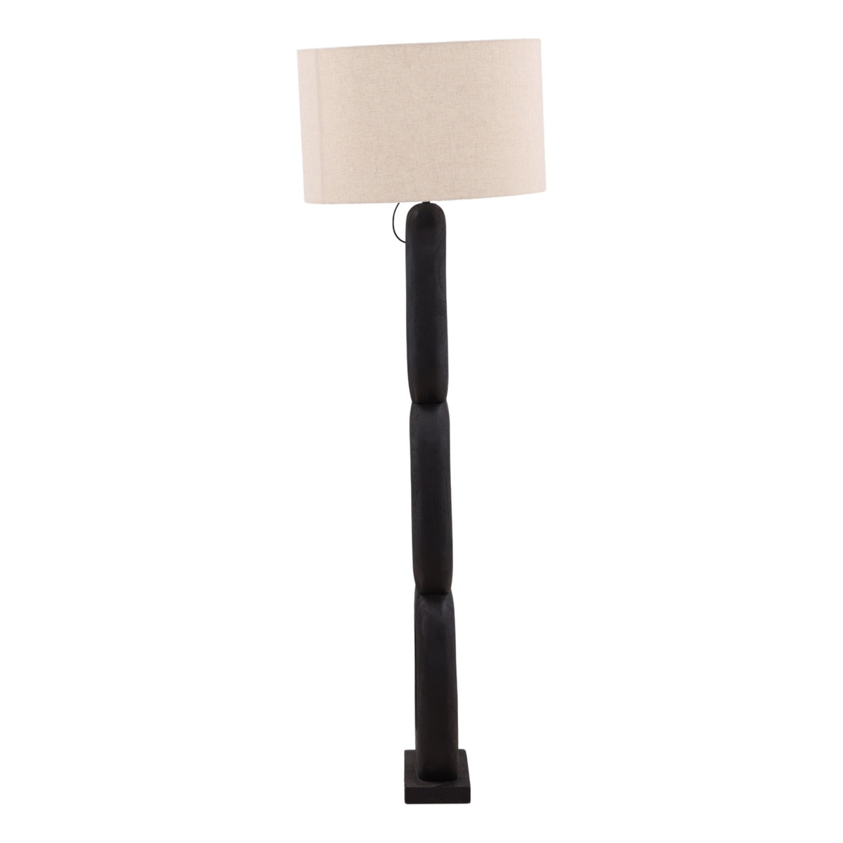 Kelvin Floor Lamp Black, by Dovetail, 20" width x 62" height x 20" diameter x 20" depth View 3