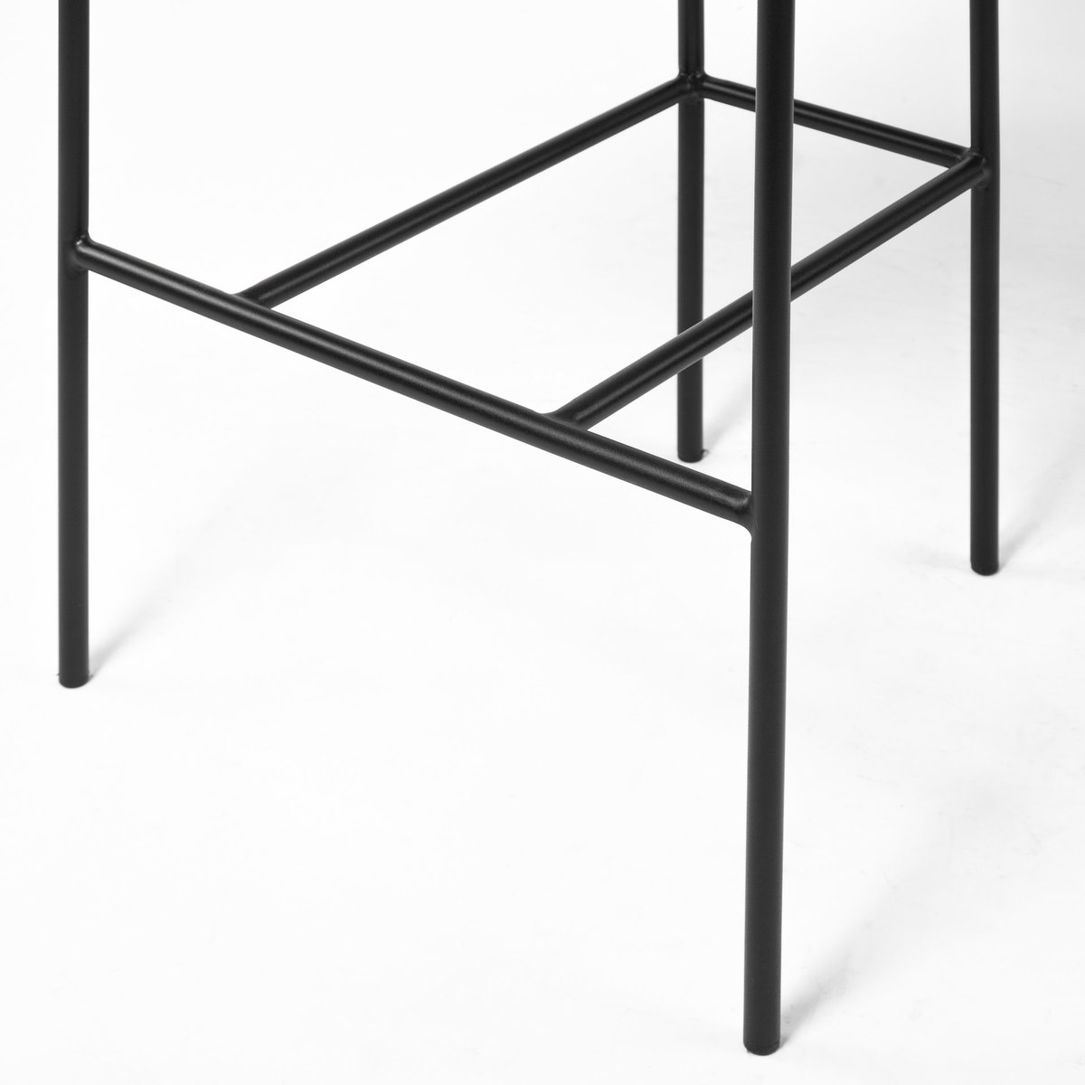 Parker Low Back 30.25in Seat Bar Stool | Gray Fabric with Black Metal, Counter & Bar Stool by Mercana, 19" length x 19.75" width x 40" height View 12