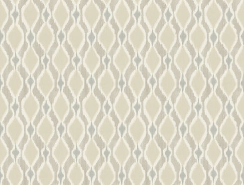 Taupe Dyed Ogee Wallpaper