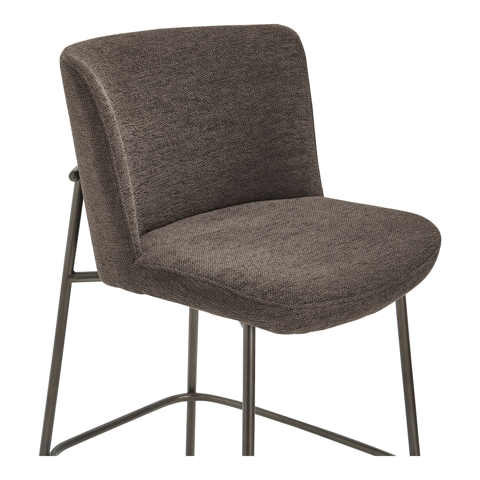 Early Counter Stool Dark Brown, Counter & Bar Stool by Moe's Home, 21.7" width x 37.4" height x 23.4" depth View 5