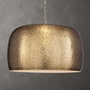 Lemont Hammered Brass 1 Light Pendant, Ceiling Light by Uttermost, 24" width x 15.5" height x 24" diameter x 24" depth thumbnail 2