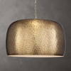 Lemont Hammered Brass 1 Light Pendant, Mini Light Pendant by Uttermost, 24" width x 15.5" height x 24" diameter x 24" depth thumbnail 2