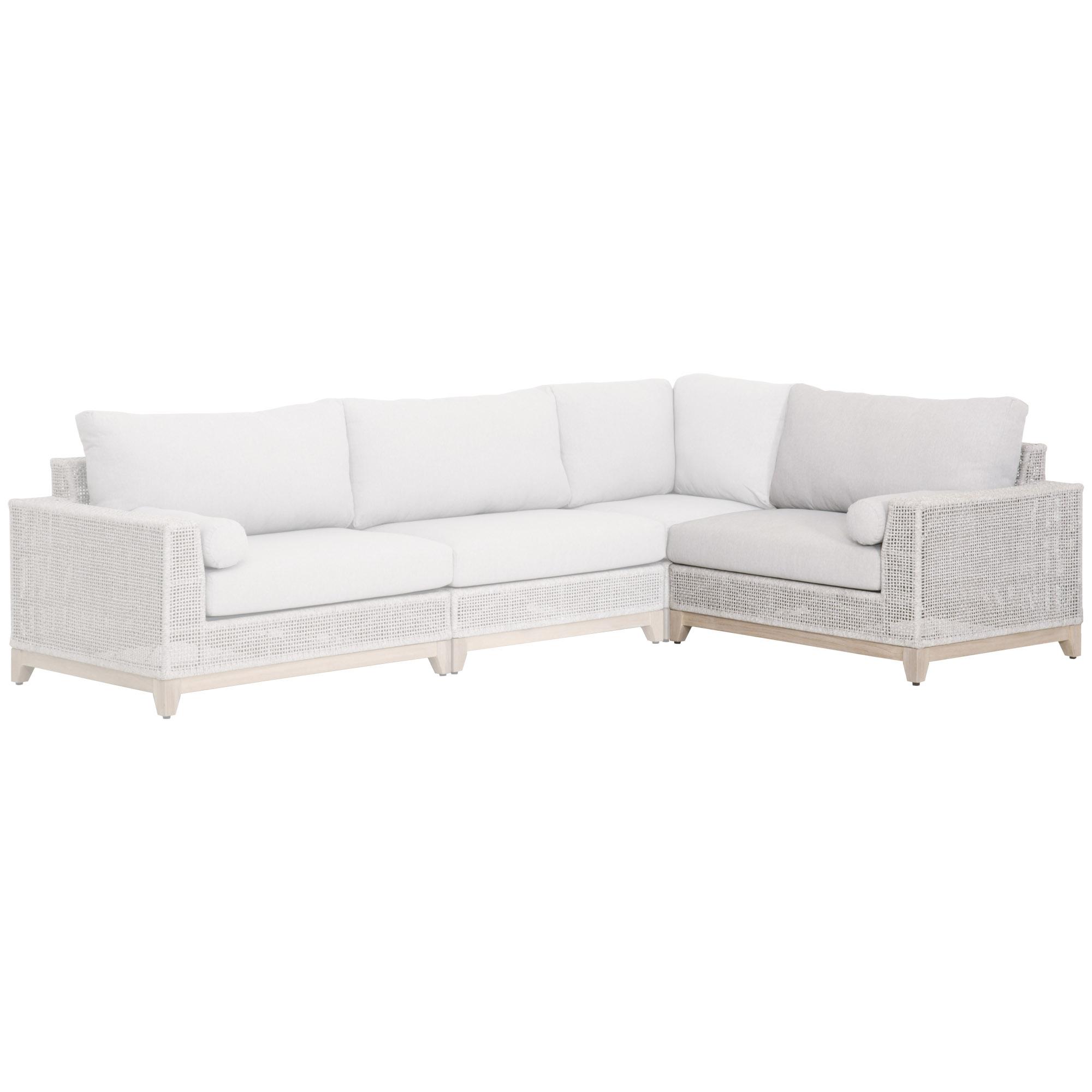 Tropez Outdoor Modular Right Facing 1-Arm Sofa, Seating by Essentials for Living, 45" width x 33" height x 34" depth View 7