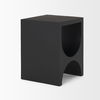 Sobi Matte Black Square Metal Side Table, Side & End Table by Mercana, 17" length x 17" width x 22" height thumbnail 5