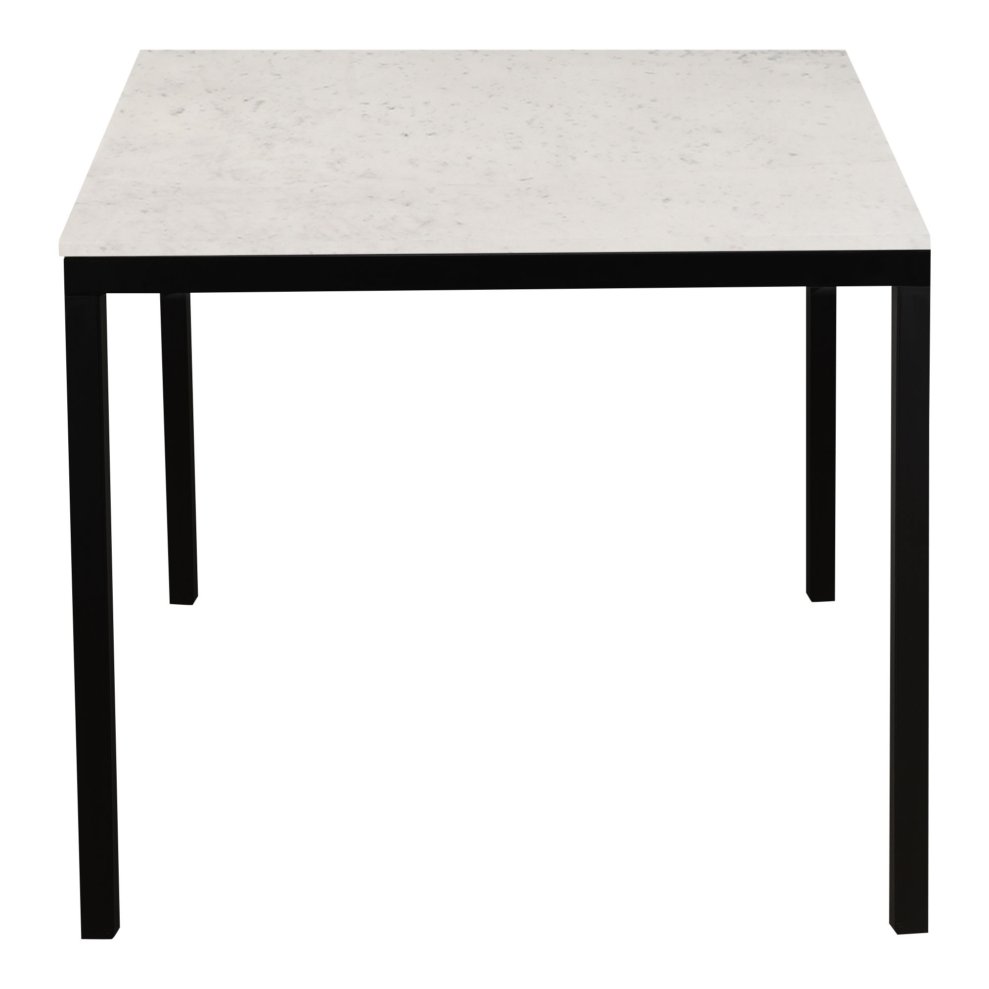 Parson Marble Small Dining Table White, by Moe's Home, 60" width x 30" height x 36" depth View 3