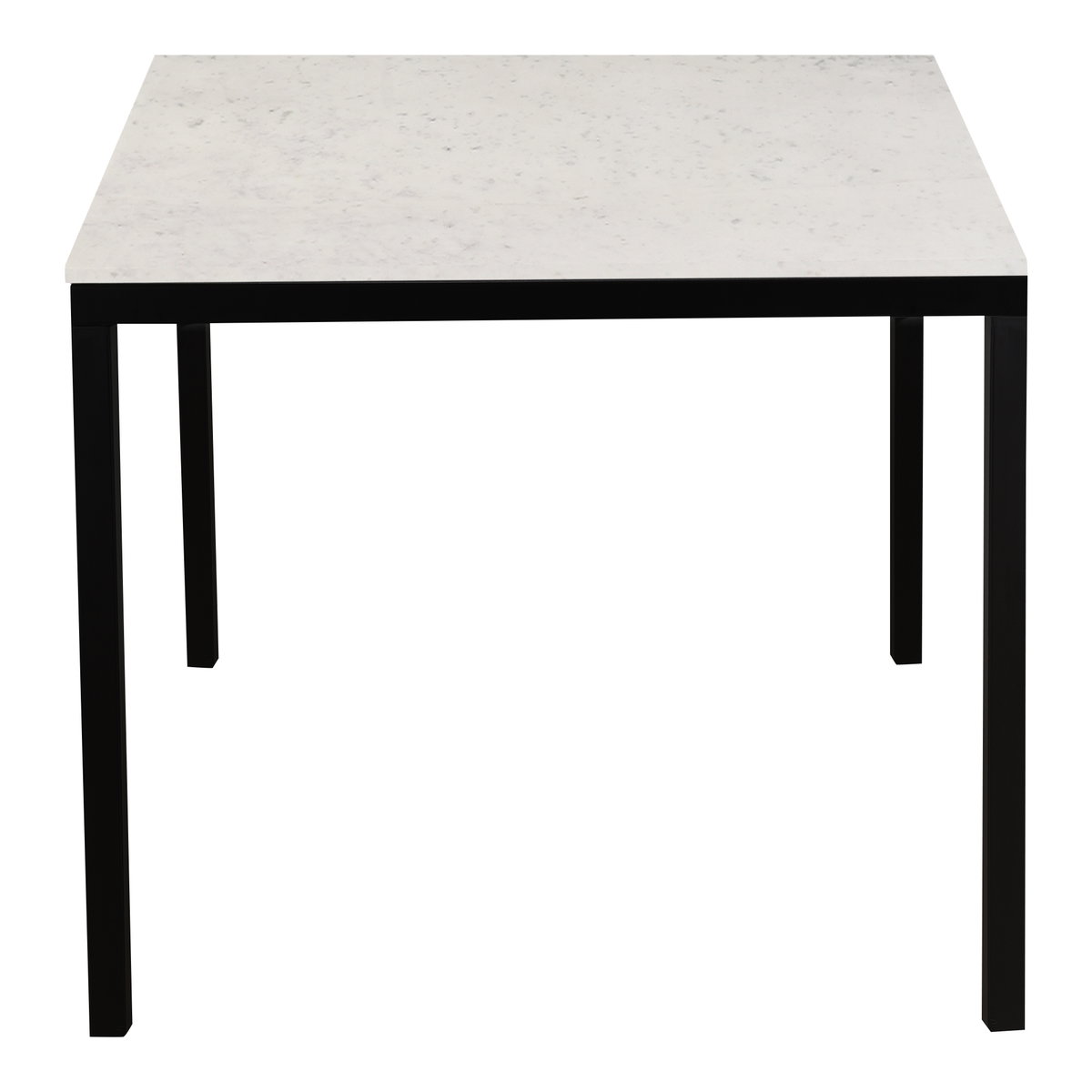 Parson Marble Small Dining Table White, by Moe's Home, 60" width x 30" height x 36" depth View 3