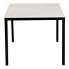 Parson Marble Small Dining Table White, by Moe's Home, 60" width x 30" height x 36" depth thumbnail 3